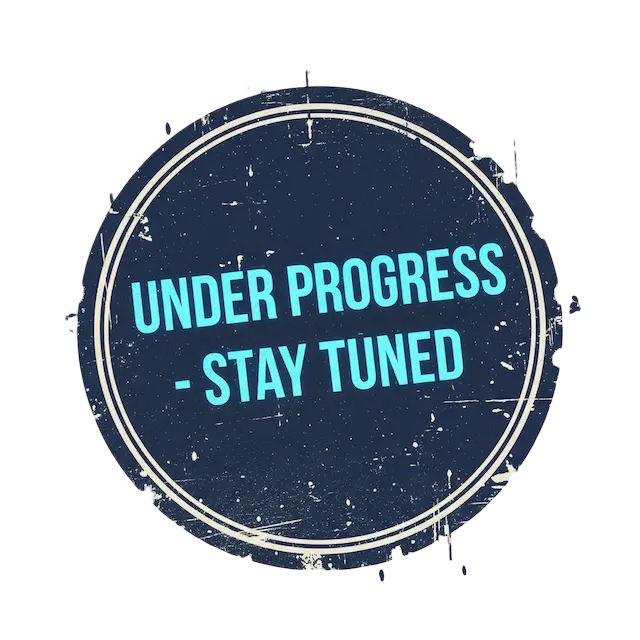 Under Progress - Stay Tuned stamp