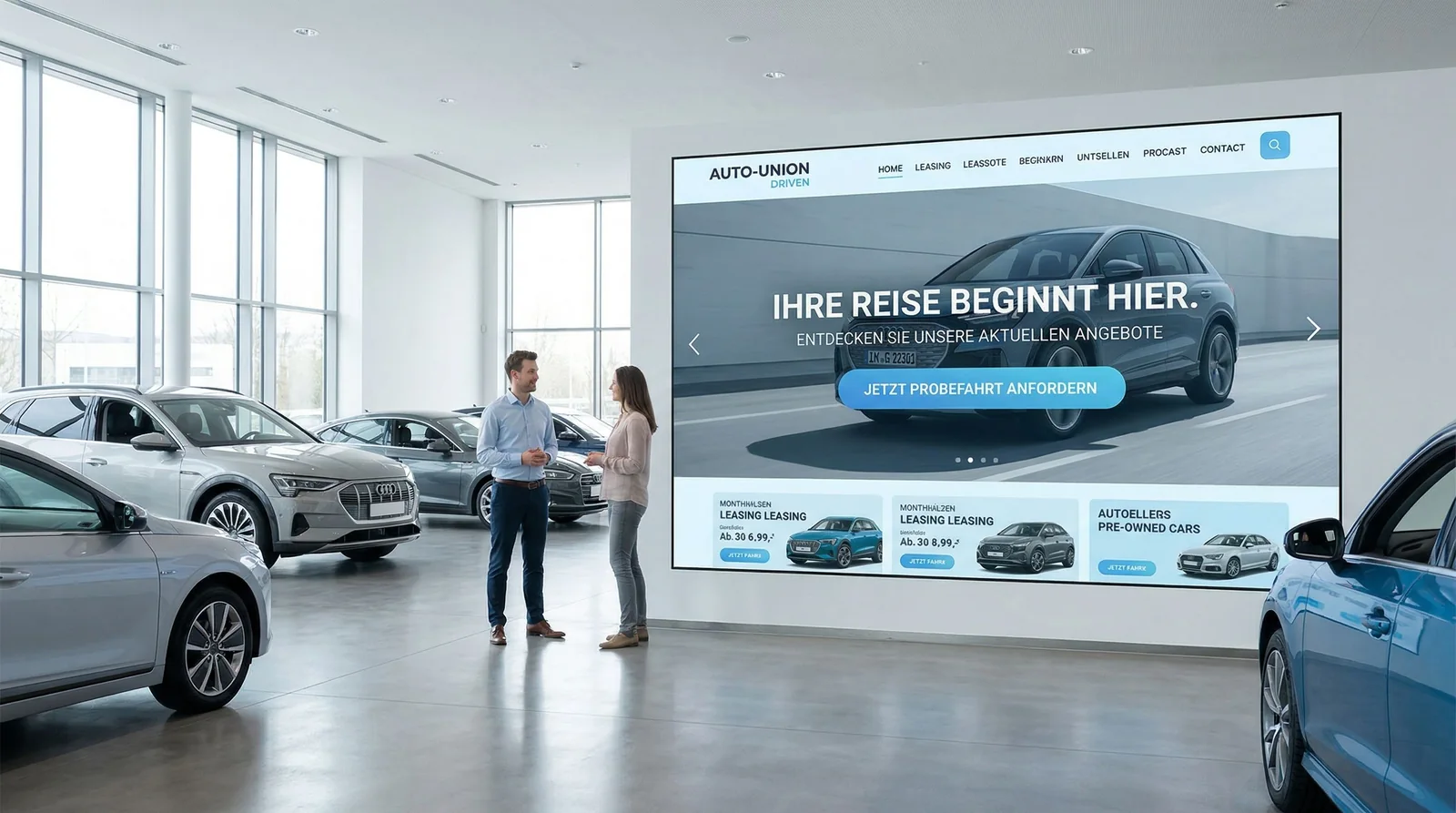 Car dealership website design from ForgeCore portfolio